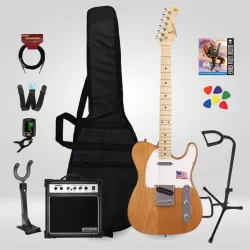 SX STL ALDER NA Telecaster Elektro Gitar Seti - SET4