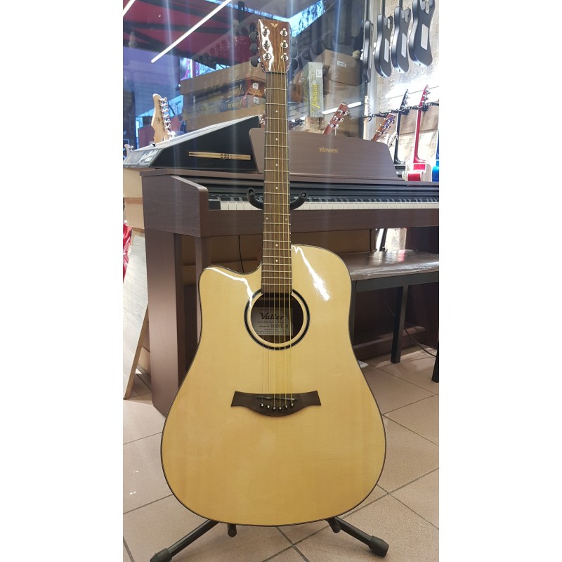 SOLAK AKUSTİK GİTAR VALLER VA 530 C  KILIF+pena+kapo