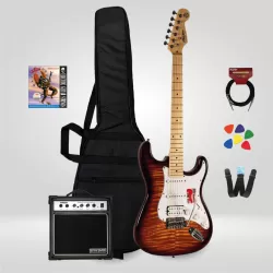 New Orleans NHS9720 RSB HSS Elektro Gitar Seti - SET1