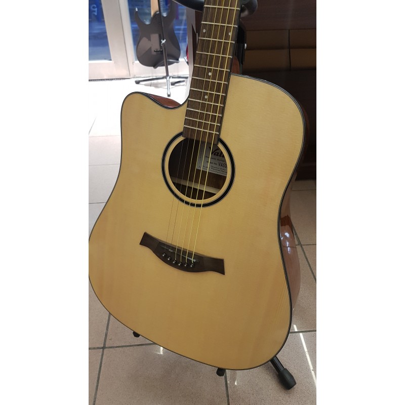SOLAK AKUSTİK GİTAR VALLER VA 530 C  KILIF+pena+kapo