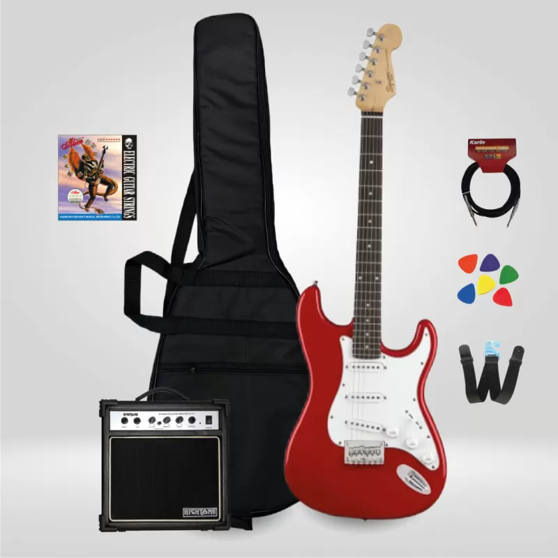 New Orleans NHS9720 Stratocaster HSS Elektro Gitar Seti Metallic Red (Kırmızı) - SET1