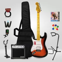 New Orleans NHS9720 LH SB HSS Solak Elektro Gitar Seti -...