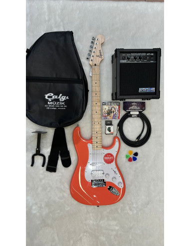 Fender Squier Sonic HSS Elektro Gitar Set-1