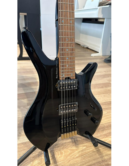 New Orleans HDL400 Pau Ferro Tuşe Parlak Siyah Headless Elektro Gitar + Gigbag Hediyeli