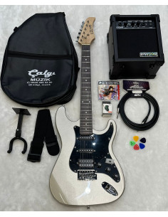 Lilya Elektro Gitar Set-1 Gri Ful Set