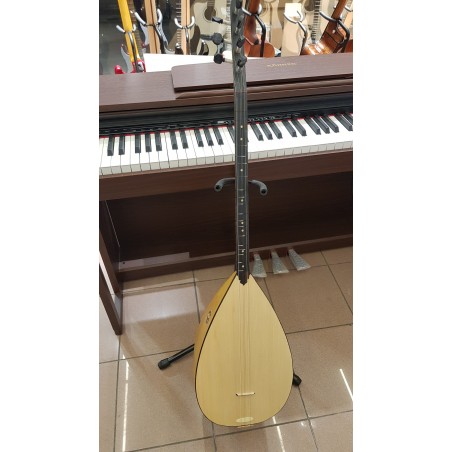 UZUN SAP BAĞLAMA YAPRAK DUT TEKNE kılıf+mızrap set+yedek tel