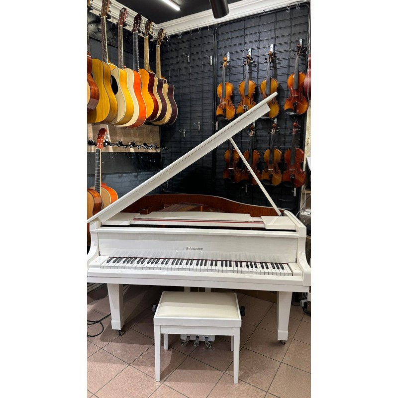 Schumann 152cm Çeyrek Kuyruklu Beyaz Akustik...