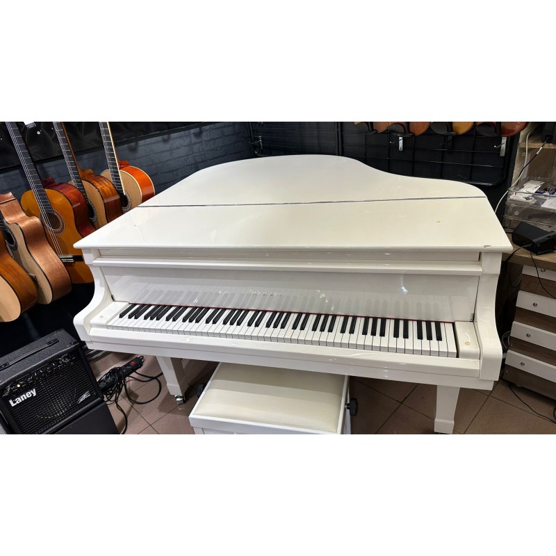 Schumann 152cm Çeyrek Kuyruklu Beyaz Akustik...