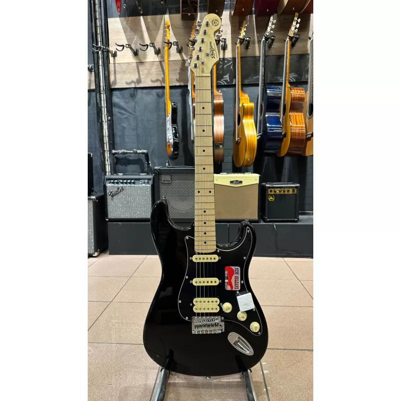 New Orleans HSS Elektro Gitar Siyah